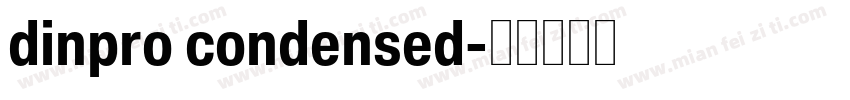 dinpro condensed字体转换